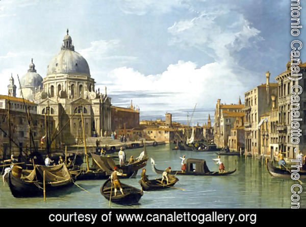 (Giovanni Antonio Canal) Canaletto - The Entrance to the Grand Canal, Venice, c.1730