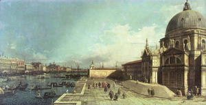 (Giovanni Antonio Canal) Canaletto - The entrance to the Grand Canal, Venice with the Church of Santa Maria della Salute