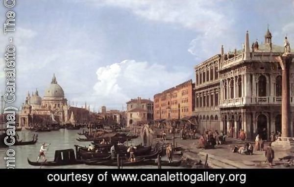 (Giovanni Antonio Canal) Canaletto - The Molo: Looking West