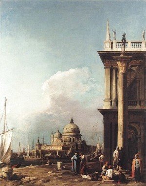 (Giovanni Antonio Canal) Canaletto - Venice   The Piazzetta Looking South West Towards S  Maria Della Salute