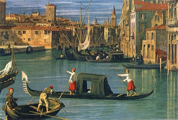 The Grand Canal at the Salute Church [detail]