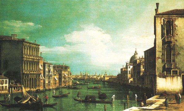 Grand Canal, Venice, Looking East from the Campo di San Vio