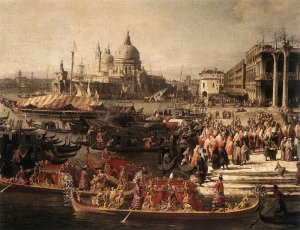 Arrival of the French Ambassador in Venice (detail 1)