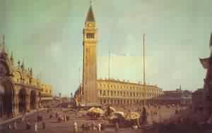 Piazza San Marco Looking South-West 1750s