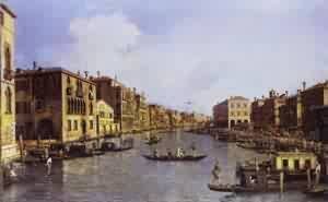 The Grand Canal Looking Down To The Rialto Bridge 1758-63