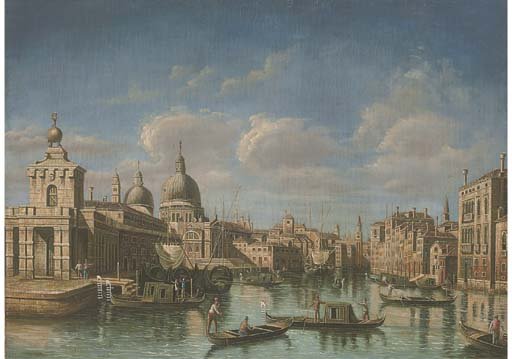 The Grand Canal, Venice, looking west to Sante Maria della Salute