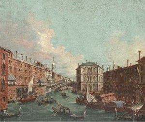 The Rialto Bridge; and The Doge's Palace, Venice