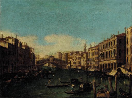 The Rialto Bridge, looking east from Palazzo Loredan