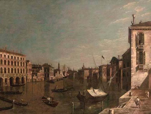 The Piazzetta, Venice, with the entrance to the Grand Canal with the Dogana and Santa Maria della Salute