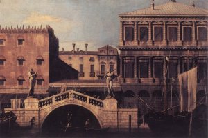 Capriccio   The Ponte della Pescaria and Buildings on the Quay 1742-44