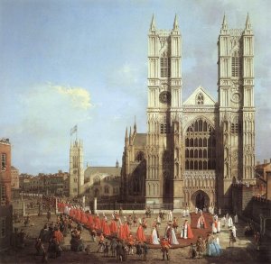 London   Westminster Abbey With A Procession Of Knights Of The Bath 1749