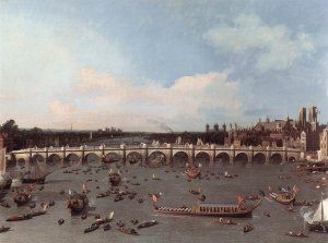 London Westminster Bridge From The North On Lord Mayors Day