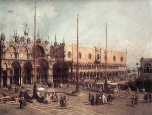 Piazza San Marco   Looking East From The South West Corner Ii