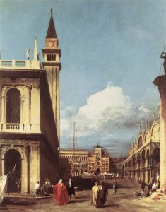 The Molo With The Library And The Entrance To The Grand Canal