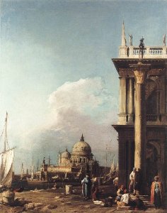 Venice   The Piazzetta Looking South West Towards S  Maria Della Salute