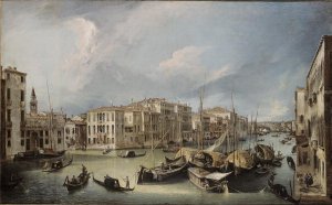 Grand Canal in Venice with the Rialto Bridge, c.1726-30