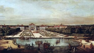 View from Munich, Nymphenburg Castle, view of west