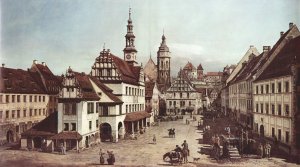 View from Pirna, the market square in Pirna