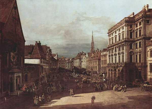 View from Vienna, flour market, Northeast seen