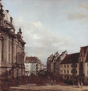 View of Dresden, the Frauenkirche