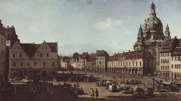 View of Dresden, the Neumarkt Moritz