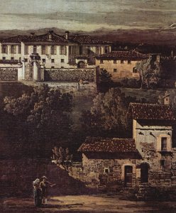 The village Gazzada viewed from southeast to the Villa Melzi d'Eril, detail (2)