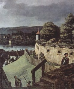 View from Pirna, from the sun-stone fortress of view, detail