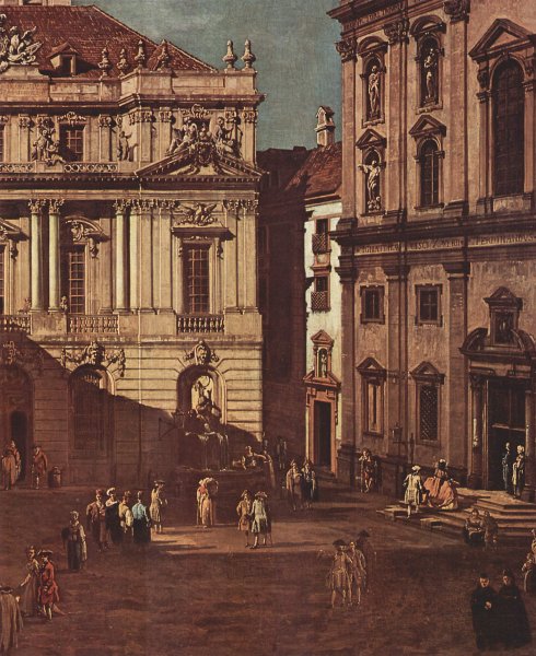 View from Vienna, the square in front of the University of South-East, detail