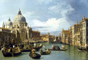 The Grand Canal And The Church Of The Salute