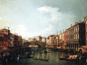 (Giovanni Antonio Canal) Canaletto - Rialto Bridge from the South